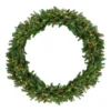 Pre-Lit Dakota Red Pine Commercial Artificial Christmas Wreath - 60-Inch, Warm White LED Lights -Noel Twinkle Shop northlight z99439 39786.1667530688