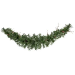 6' X 9" Country Mixed Pine Artificial Christmas Garland - Unlit -Noel Twinkle Shop northlight z99489 1new 76055.1668539393