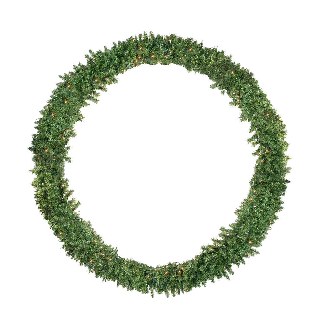 Pre-Lit Buffalo Fir Artificial Christmas Wreath - 72-Inch, Clear Lights 3 Pre-Lit Buffalo Fir Artificial Christmas Wreath - 72-Inch, Clear Lights