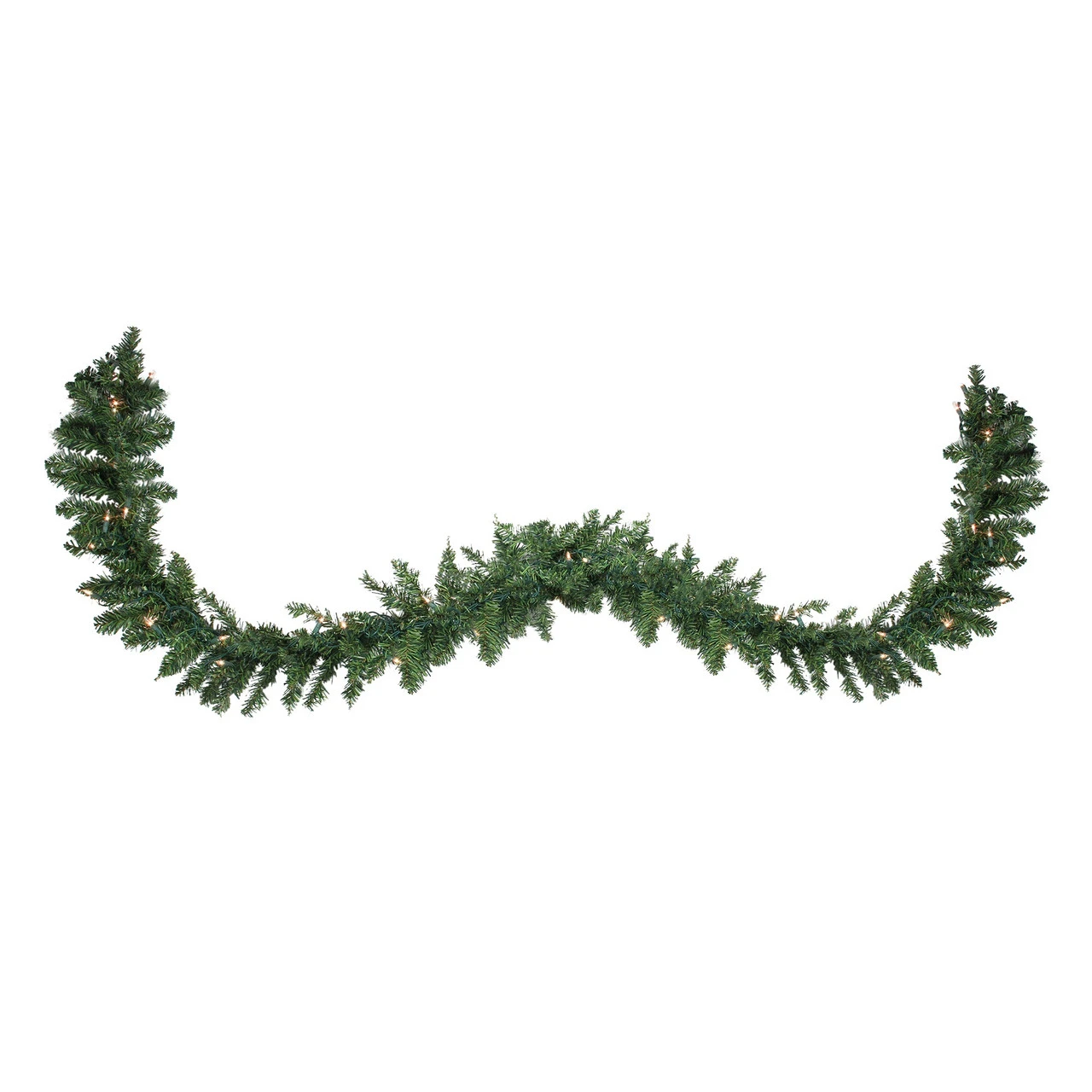 25' X 17" Pre-Lit Buffalo Fir Commercial Artificial Christmas Garland - Clear Lights 5 25' X 17" Pre-Lit Buffalo Fir Commercial Artificial Christmas Garland - Clear Lights - Image 3