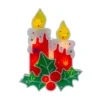 12" Red Lighted Berry Candle Christmas Window Silhouette Decoration -Noel Twinkle Shop northlight zg15699 updated 54383.1667491219