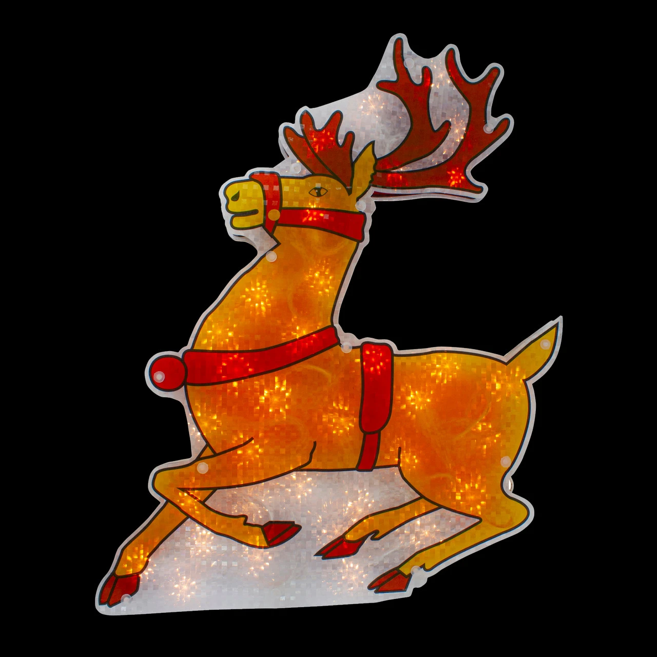 18" Lighted Brown Reindeer Christmas Window Silhouette Decoration 4 18" Lighted Brown Reindeer Christmas Window Silhouette Decoration - Image 2