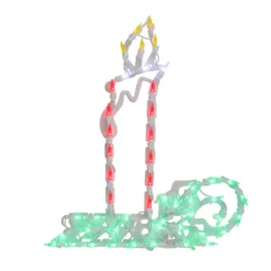 17.5" Red And Green LED Lighted Candle Christmas Window Silhouette Decor 7 17.5" Red And Green LED Lighted Candle Christmas Window Silhouette Decor -Noel Twinkle Shop northlight zg15719 3 60942.1667489914