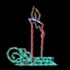 17.5" Red And Green LED Lighted Candle Christmas Window Silhouette Decor 1 17.5" Red And Green LED Lighted Candle Christmas Window Silhouette Decor -Noel Twinkle Shop northlight zg15719 28921.1667489913
