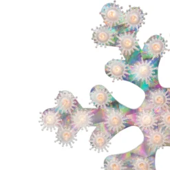 12" Lighted Holographic Snowflake Christmas Window Decoration 8 12" Lighted Holographic Snowflake Christmas Window Decoration -Noel Twinkle Shop northlight zg92293 2 21400.1667569749