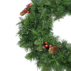 Iced Mixed Pine Berries And Pinecones Artificial Christmas Wreath - 24-Inch, Unlit -Noel Twinkle Shop northlightb36258b 48807.1683761750