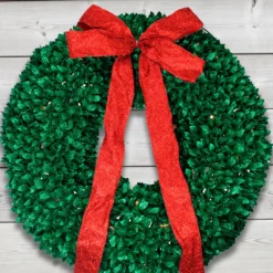 Pre-Lit Glittered Leaves Artificial Christmas Wreath - 28-Inch, Clear Lights 9 Pre-Lit Glittered Leaves Artificial Christmas Wreath - 28-Inch, Clear Lights -Noel Twinkle Shop northlightd18 31914gra 28b 44621.1667536314