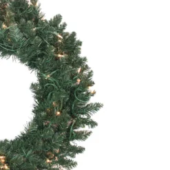 Pre-Lit Traditional Pine Artificial Christmas Wreath - 30-Inch, Clear Lights -Noel Twinkle Shop northlightm84358b 70929.1667641246