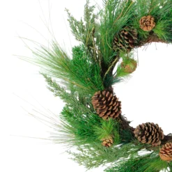 Pine Cones And Needles Artificial Christmas Wreath - 24-Inch, Unlit 7 Pine Cones And Needles Artificial Christmas Wreath - 24-Inch, Unlit -Noel Twinkle Shop northlightvm02190b 32299.1667488239
