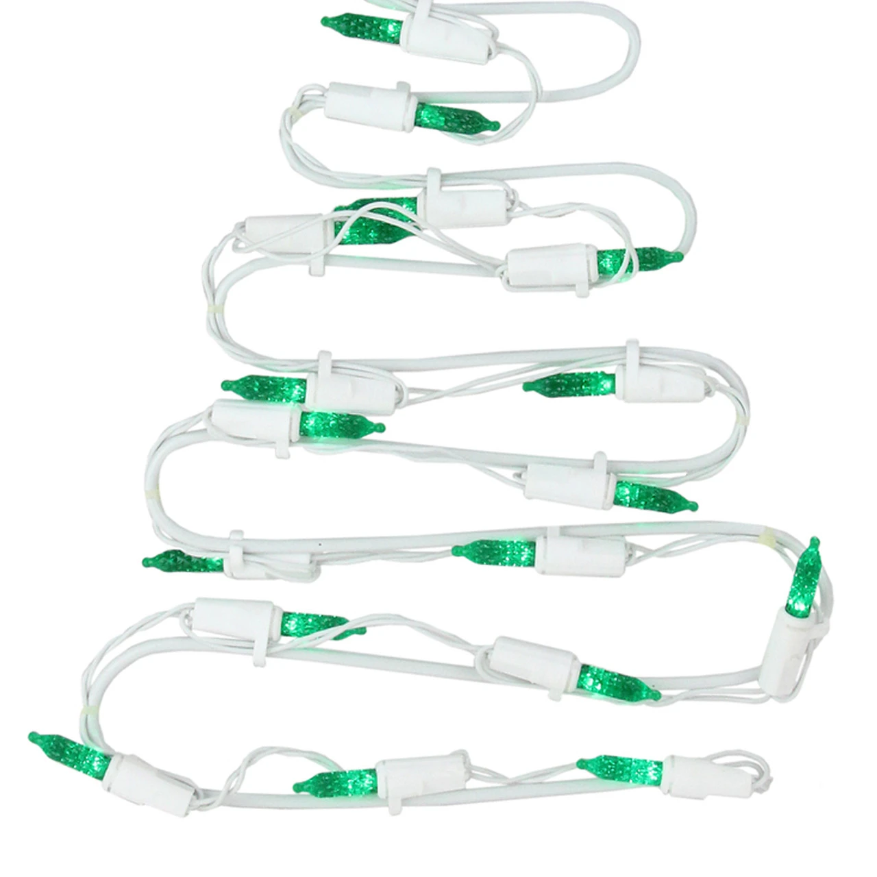 12.5" LED Lighted White Battery Operated Christmas Tree Window Silhouette Decoration 5 12.5" LED Lighted White Battery Operated Christmas Tree Window Silhouette Decoration - Image 3