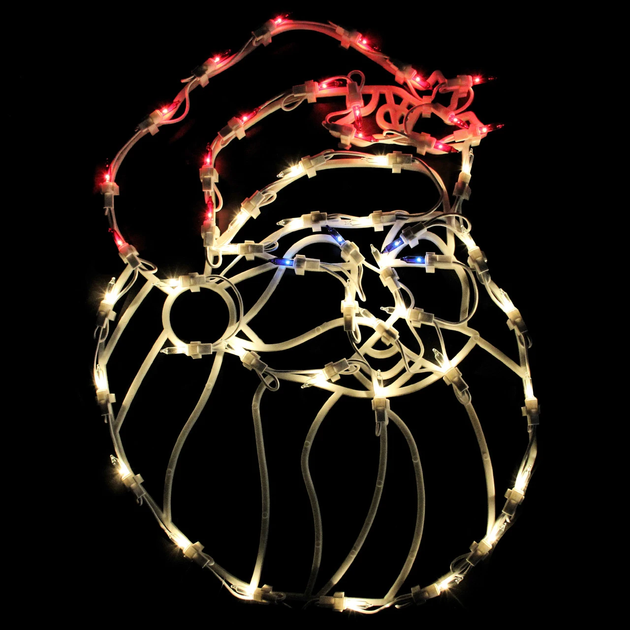 18" Lighted Santa Claus Christmas Window Silhouette Decoration 3 18" Lighted Santa Claus Christmas Window Silhouette Decoration