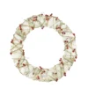 Pre-Lit Berry Artificial Christmas Wreath - 18-Inch, Clear Lights