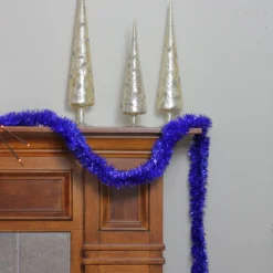 50' Shiny Lavish Blue Christmas And Hanukkah Foil Tinsel Garland - Unlit -Noel Twinkle Shop pj9aemxfktb8zy4orh7zx0jgzlcahydr 92418.1667657675