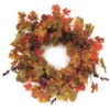 Green And Yellow Maple Leaves Artificial Spring Wreath - 24-Inch, Unlit -Noel Twinkle Shop qlozuyvezfmc1icsq7cpszucscsuklyb 91436.1667663103