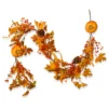 72" Maple Leaf And Pumpkins Artificial Garland – Unlit -Noel Twinkle Shop rahv lfg51870 42415.1667642195