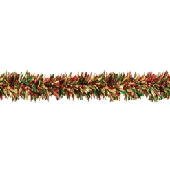 25' Holidazzle Red And Green Metallic Twist Novelty Christmas Garland