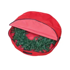 36” Red Premium Christmas Wreath Storage Bag -Noel Twinkle Shop simpleliving 182104 wreath20bag2036in20main20open 11324.1667575202