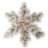 32” Pre-Lit Snowy Bristle Pine Snowflake With Battery Operated Warm White LED Lights 2 32” Pre-Lit Snowy Bristle Pine Snowflake With Battery Operated Warm White LED Lights -Noel Twinkle Shop snp1 300 32sb 1 00753.1667580415