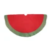 46.5" Red And Green Glittered Chevron Border Christmas Tree Skirt -Noel Twinkle Shop stnickschoice 2484811 1lo 43186.1667528339