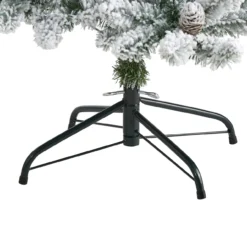 5’ Pre-Lit Flocked Livingston Fir Artificial Christmas Tree, Warm Clear LED Lights -Noel Twinkle Shop t1610 4 20443.1667528893