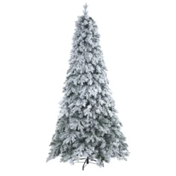 8' Pre-Lit Flocked Vermont Pine Artificial Christmas Tree, Warm Clear LED Lights 11 8' Pre-Lit Flocked Vermont Pine Artificial Christmas Tree, Warm Clear LED Lights -Noel Twinkle Shop t1773 3 22534.1681393457