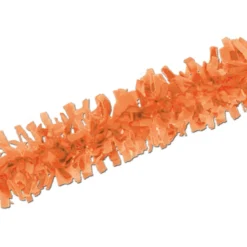 Club Pack Of 24 Orange Festive Tissue Festooning Decorations 25'