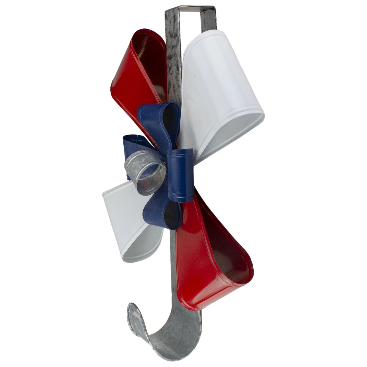 21.25" Red, White And Blue Christmas Wreath Hanger 4 21.25" Red, White And Blue Christmas Wreath Hanger - Image 2