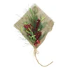 32" Red Berries With Green Accents Holiday Bouquet Wrapped In Burlap Christmas Decor -Noel Twinkle Shop transpac g3763 44195.1667576133