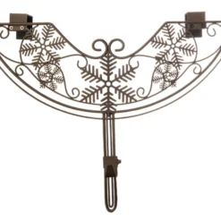 24" Brown Snowflake Adjustable Christmas Wreath Hanger