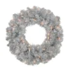 24" Pre-Lit Silver Sparkling Tinsel Artificial Christmas Wreath - Clear Lights 1 24" Pre-Lit Silver Sparkling Tinsel Artificial Christmas Wreath - Clear Lights -Noel Twinkle Shop vickerman b882325 82664.1667521075