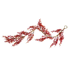 5' X 6" Red And Brown Wild Fall Berry Artificial Christmas Garland - Unlit