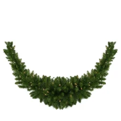 60" Pre-Lit Eastern Pine Artificial Christmas Swag - Clear Lights