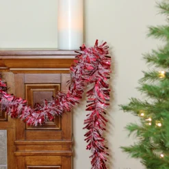 50' X 4" Red And White Wide Cut Snowblush Tinsel Christmas Garland - Unlit 7 50' X 4" Red And White Wide Cut Snowblush Tinsel Christmas Garland - Unlit -Noel Twinkle Shop xmfeccas2vlrfb9vrs3u8nzsug4m8hdx 45189.1667488368