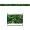 100' Festive Shiny Green Gleam 'N Tinsel Holiday Garland - Unlit