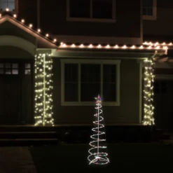 4ft Lighted Spiral Christmas Tree With Star Tree Topper, Multi Lights -Noel Twinkle Shop ys multitree medium 2 00638.1667576308