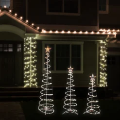 Set Of 3 Clear Lighted Spiral Christmas Trees - 3', 4', And 6' -Noel Twinkle Shop ys wwtree medium 2 38938.1667530467